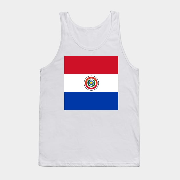 Paraguay flag Tank Top by flag for all